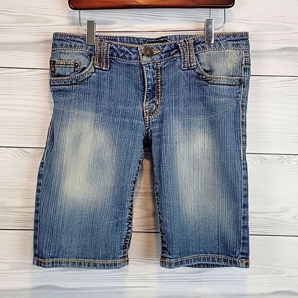 Hot Kiss Pants - Hot Kiss denim bermuda shorts Women's Size 11